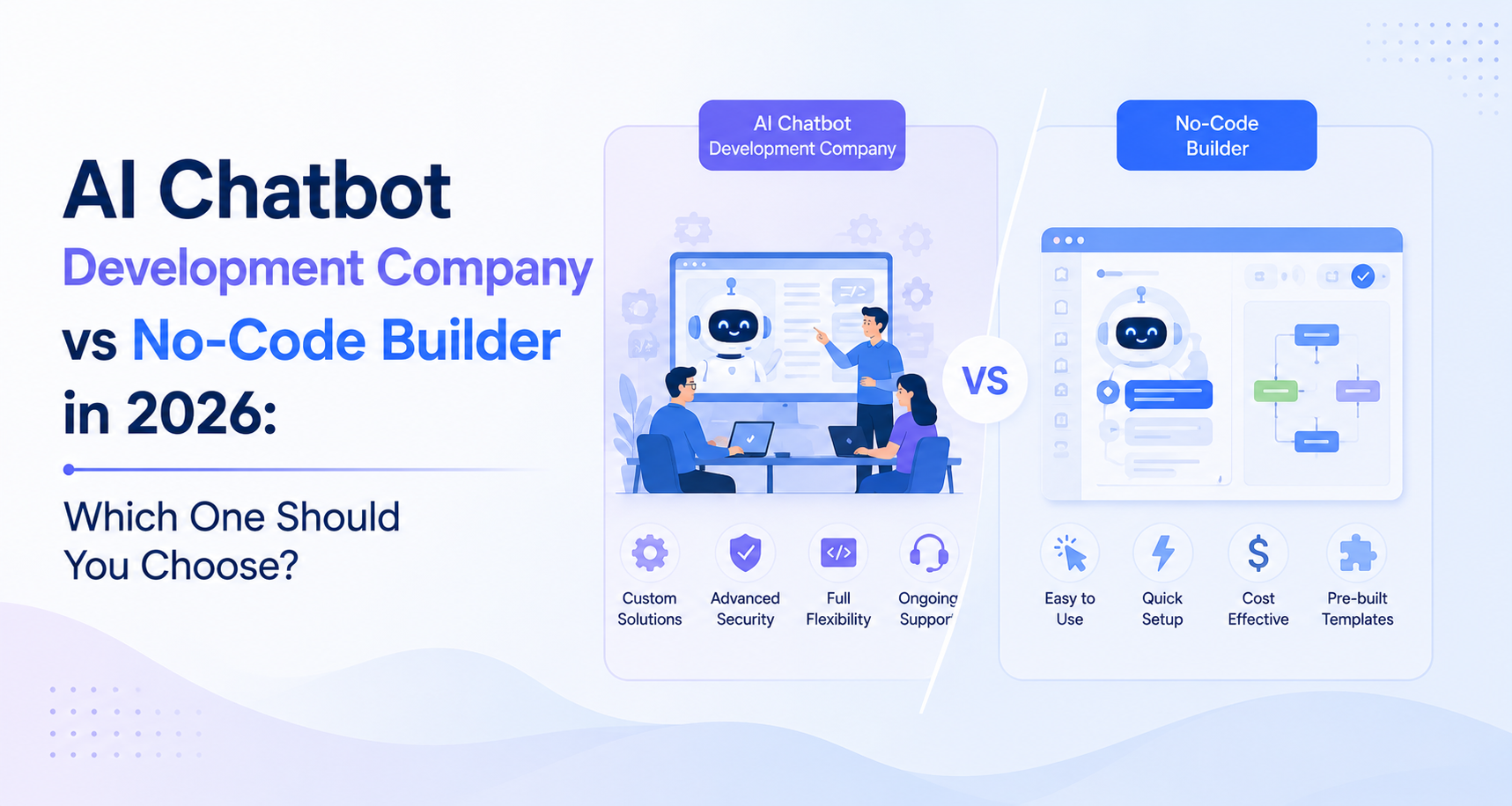 AI Chatbot Development Company vs No-Code Builder in 2026: Which One Should You Choose?