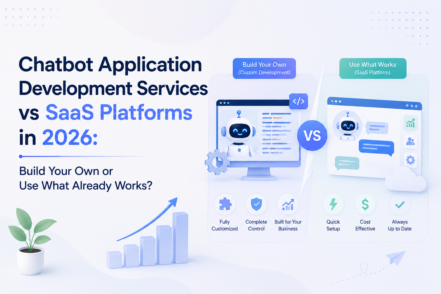 Chatbot Application Development Services vs SaaS Platforms in 2026: Build Your Own or Use What Already Works?