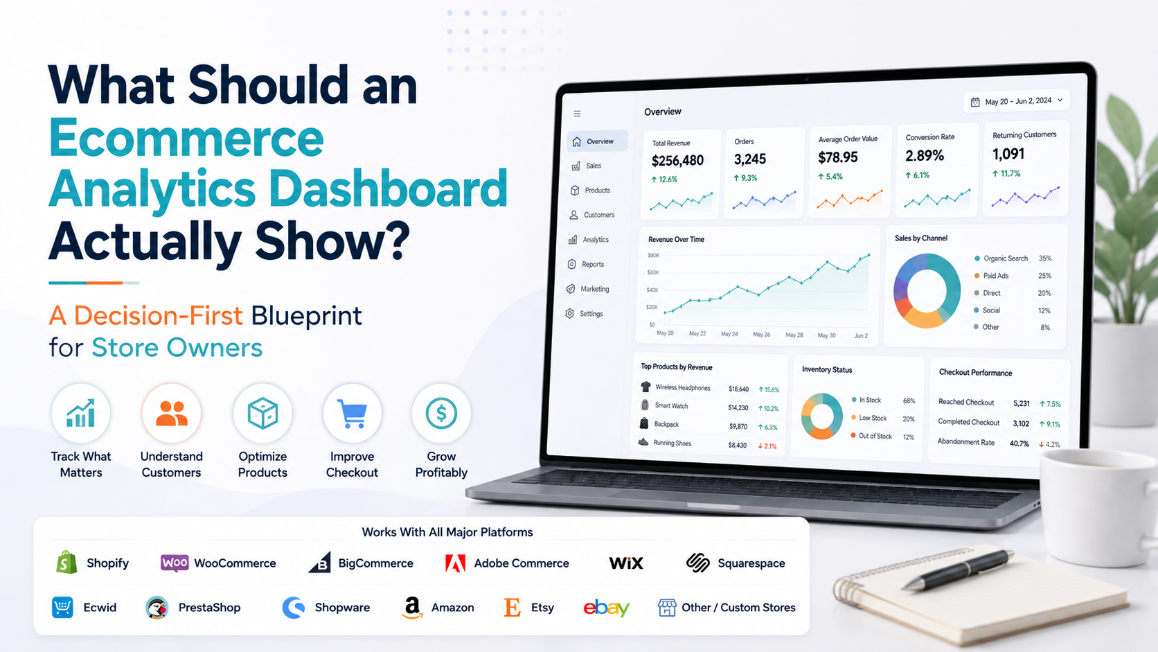 What Should an Ecommerce Analytics Dashboard Actually Show? A Decision-First Blueprint for Store Owners