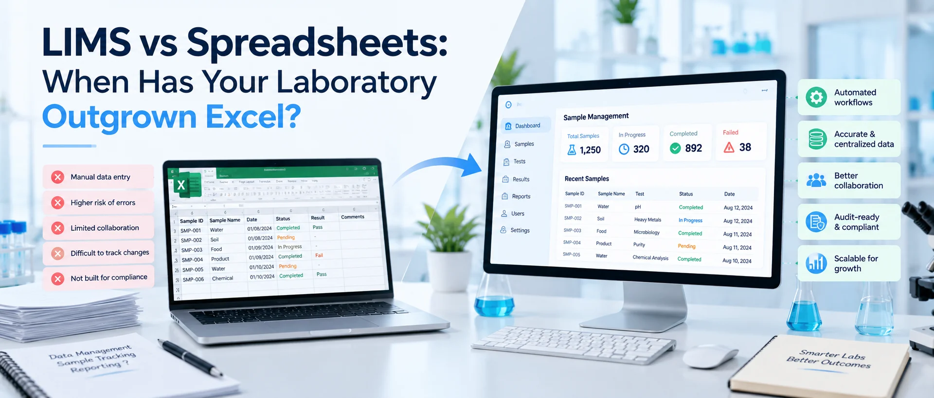 LIMS vs Spreadsheets: When Has Your Laboratory Outgrown Excel?