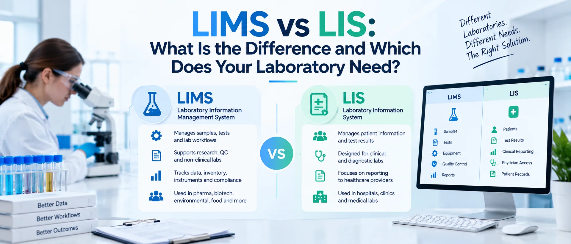 LIMS vs LIS: What Is the Difference and Which Does Your Laboratory Need?