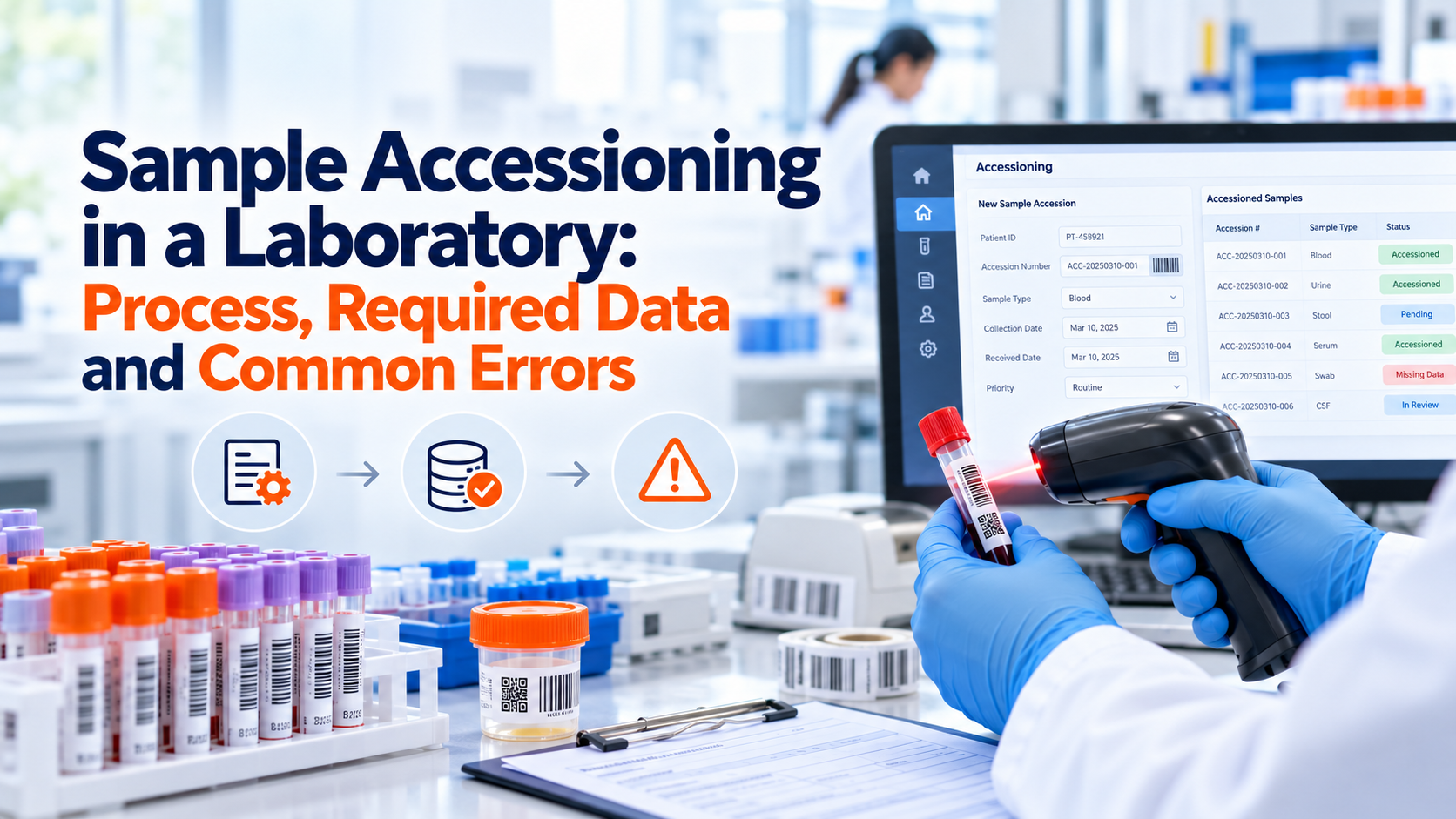 Sample Accessioning in a Laboratory: Process, Required Data and Common Errors