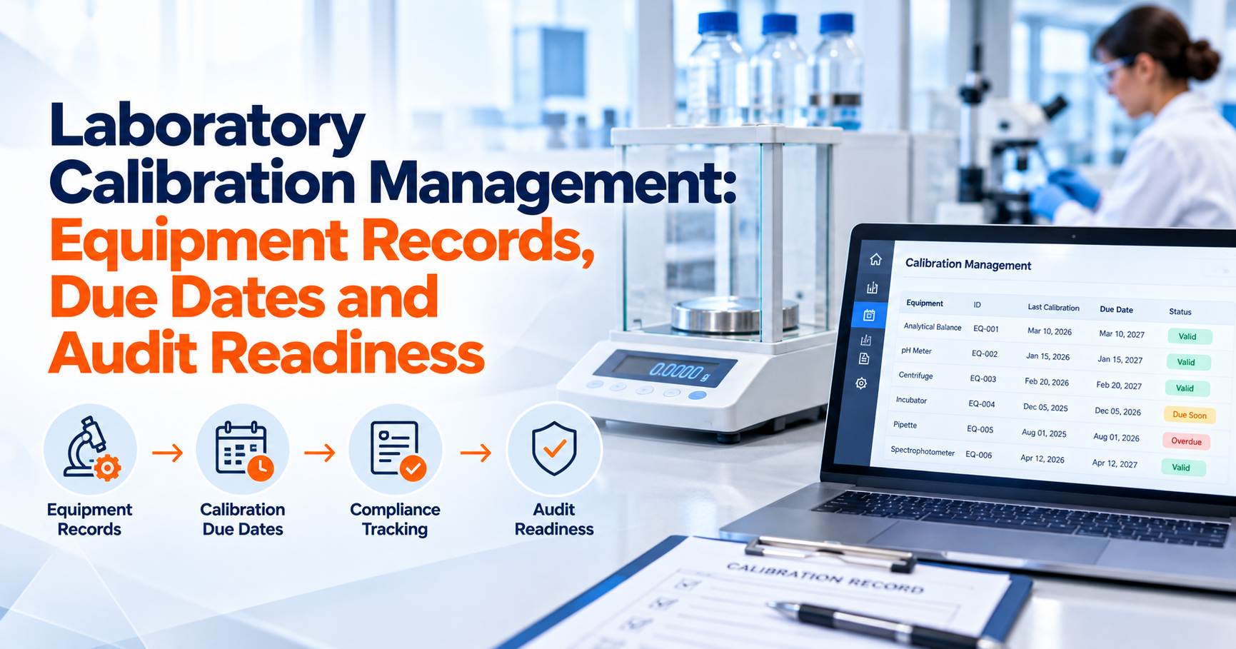 Laboratory Calibration Management: Equipment Records, Due Dates and Audit Readiness